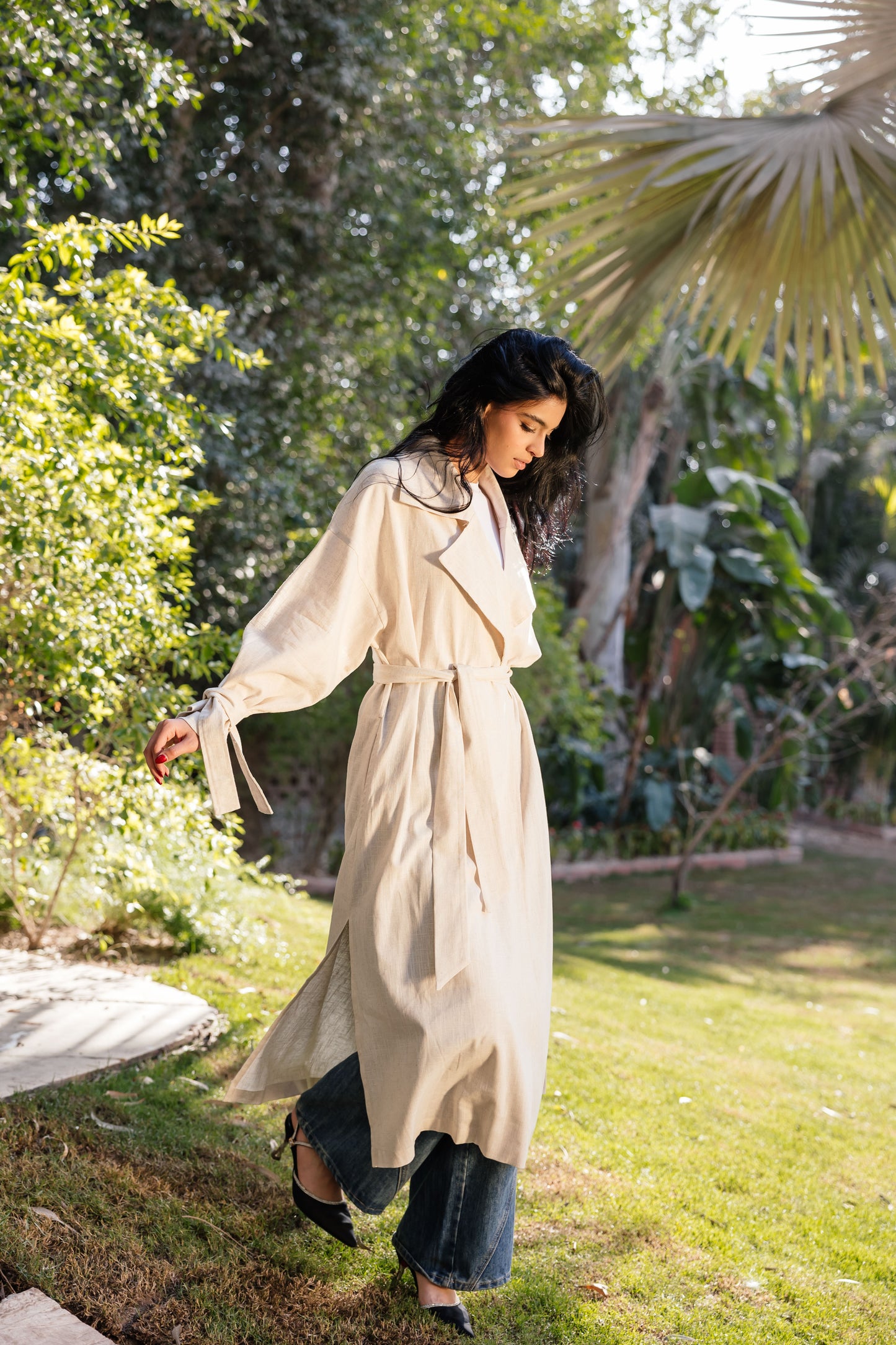 The Linen Coat - Beige