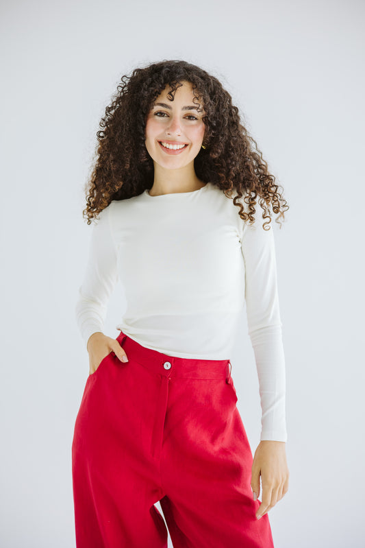 All You Need Linen Pants - Red