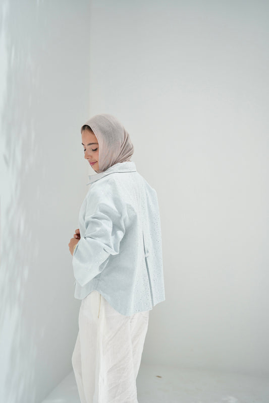 City Lights Denim Jacket - Light Blue