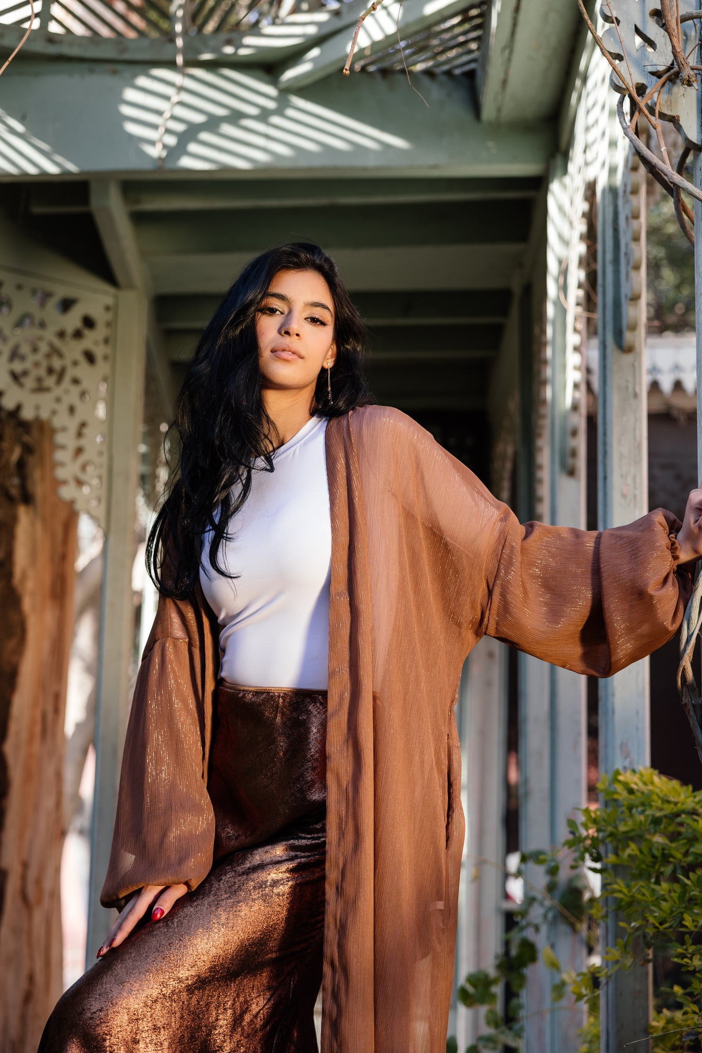 Blossom Kimono in Brown