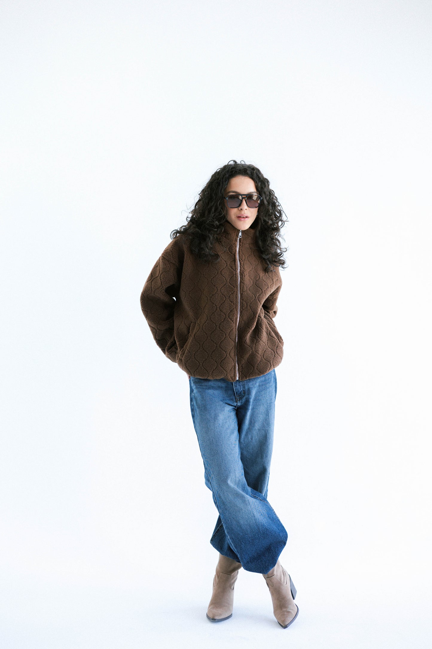 Snug Teddy Jacket - Brown
