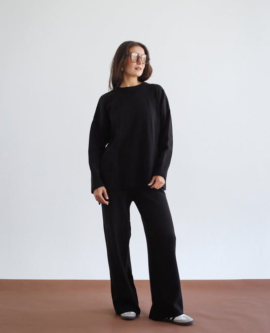 Good Feels Knit Set - Black