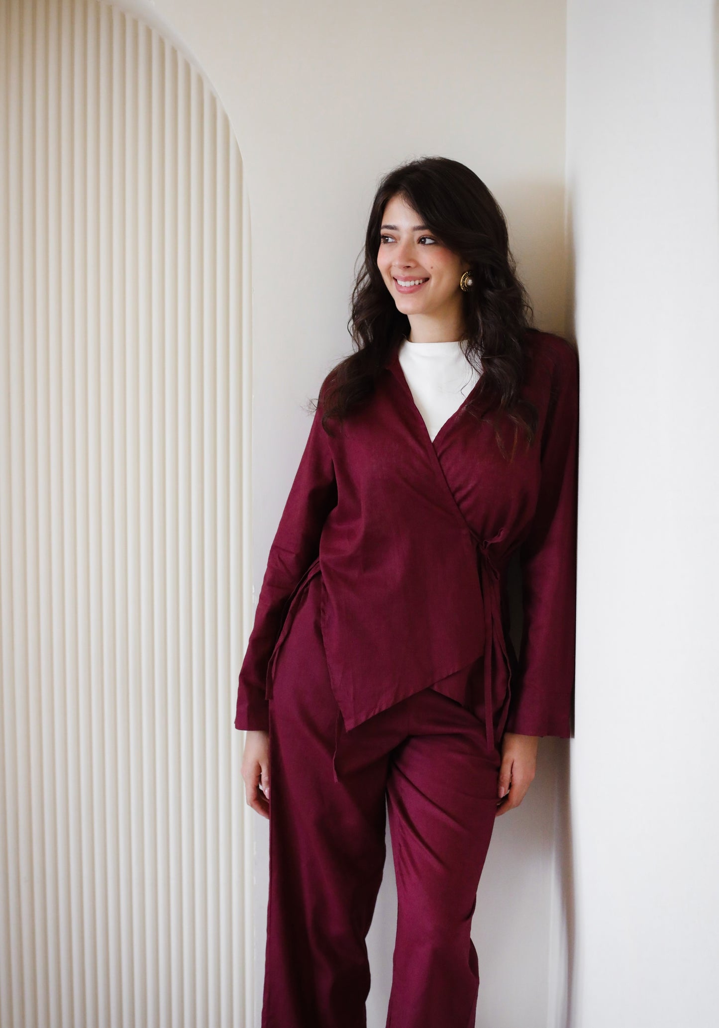 Endless Summer Wrap Set - Burgundy