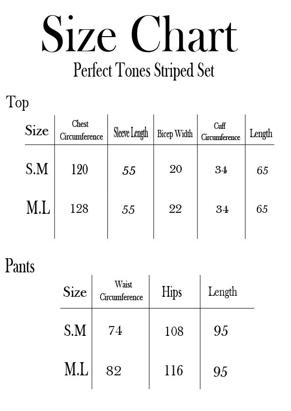 Perfect Tones Striped Set - Black