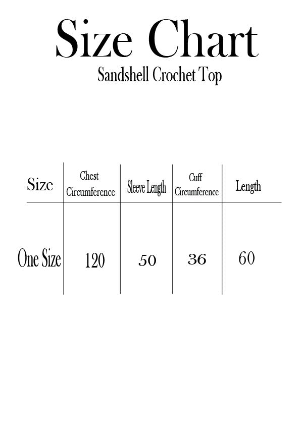 Sandshell Crochet Top