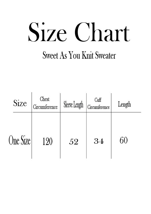 Sweet as you knit sweater - Grey