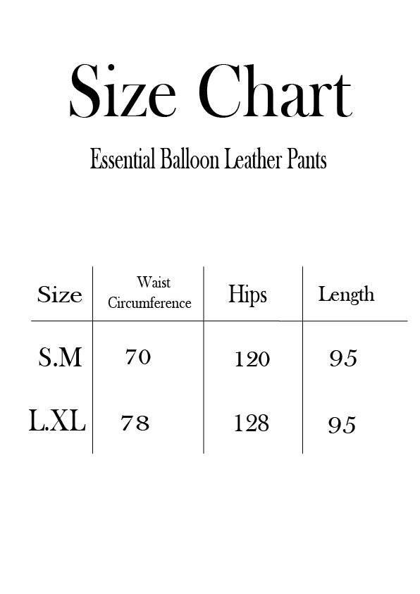 Essential Balloon Leather Pants - Brown