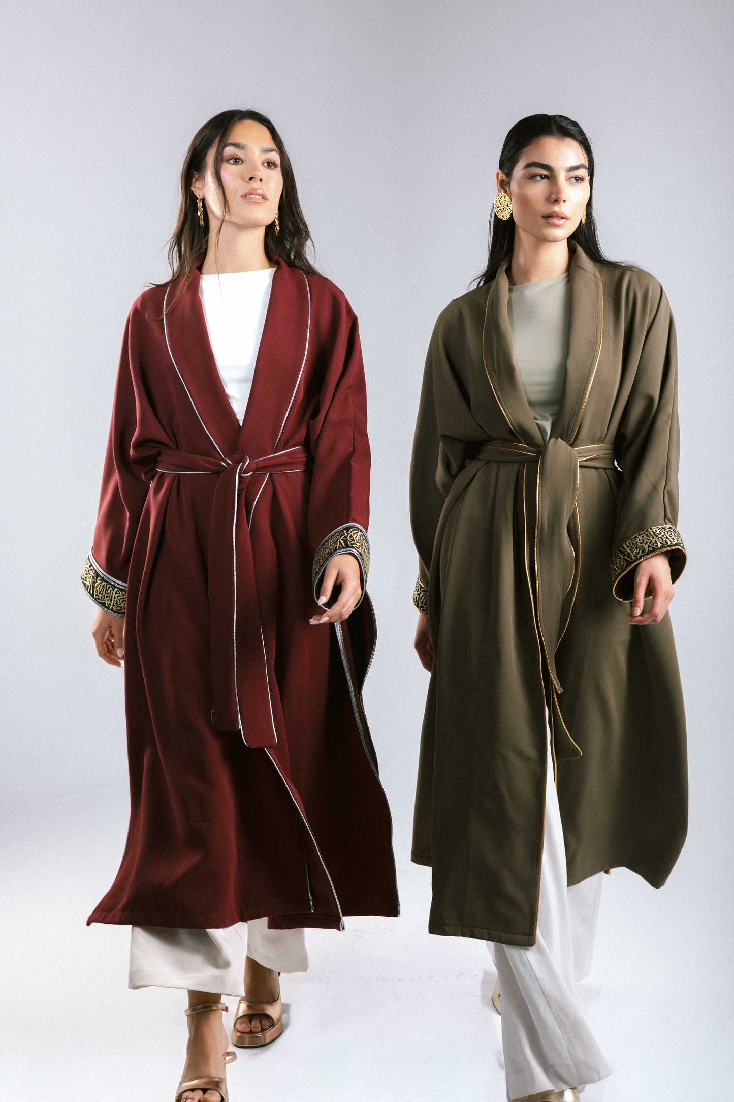 The Arabesque Kaftan in Burgundy