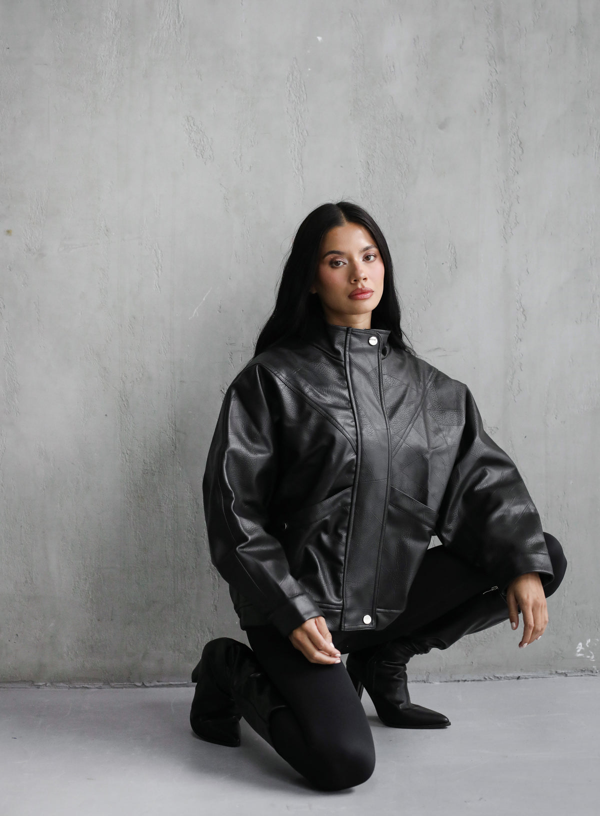 Game Changer Leather Jacket - Black