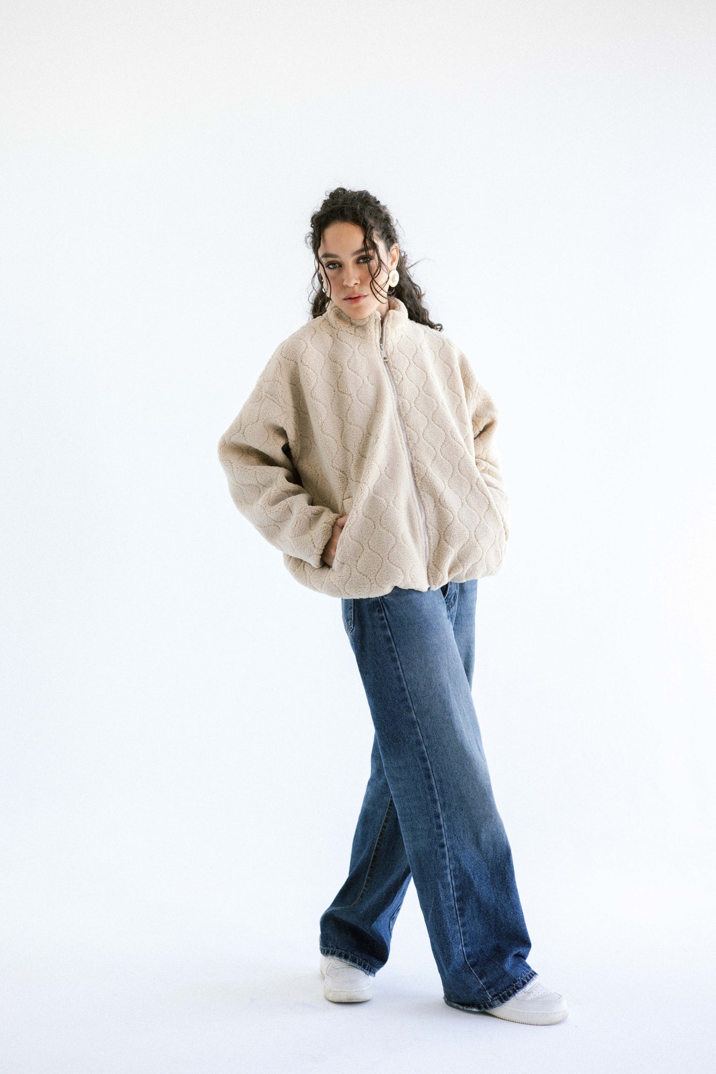 Snug Teddy Jacket - Beige
