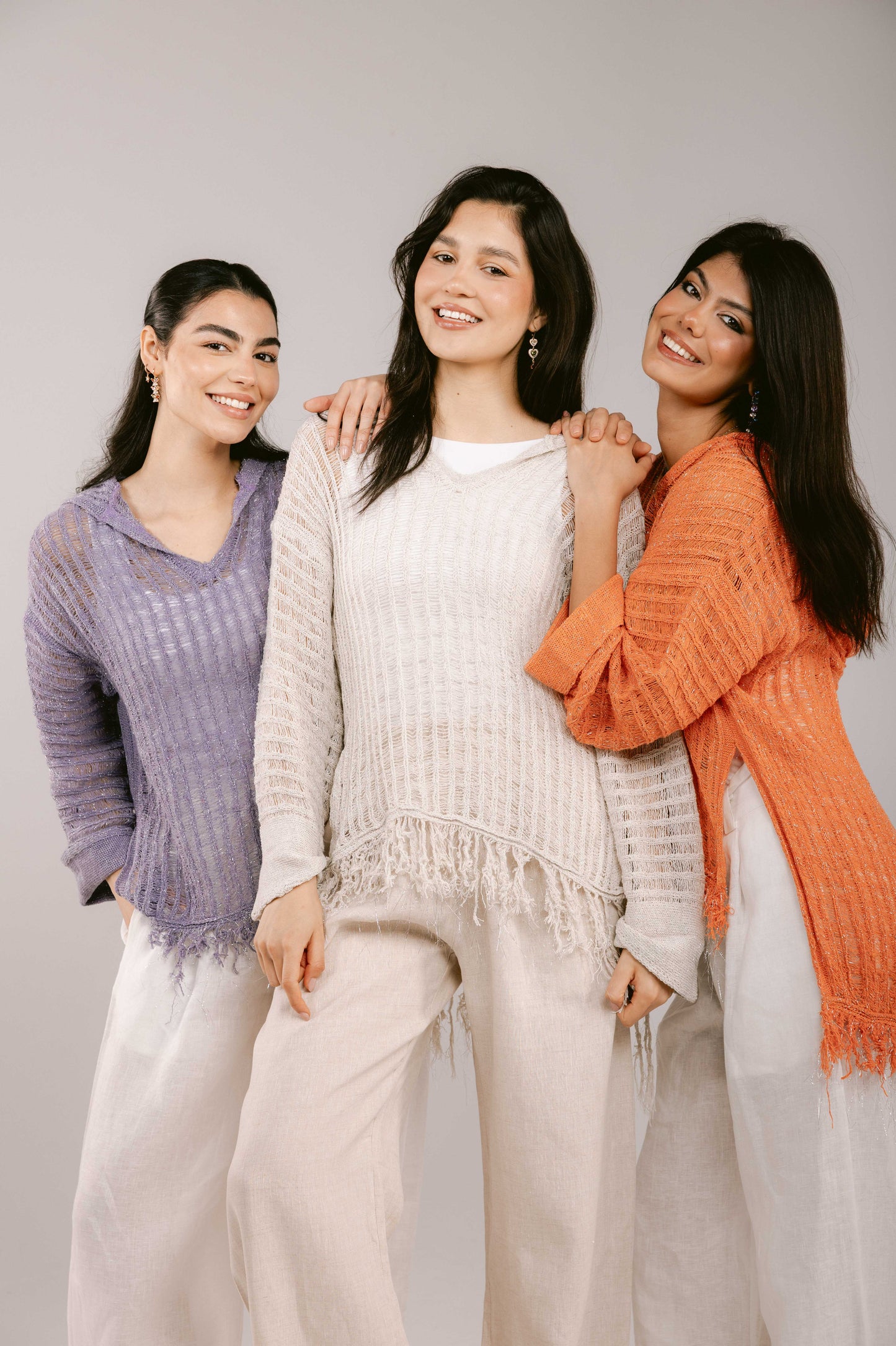 By The Beach Crochet Top - Orange