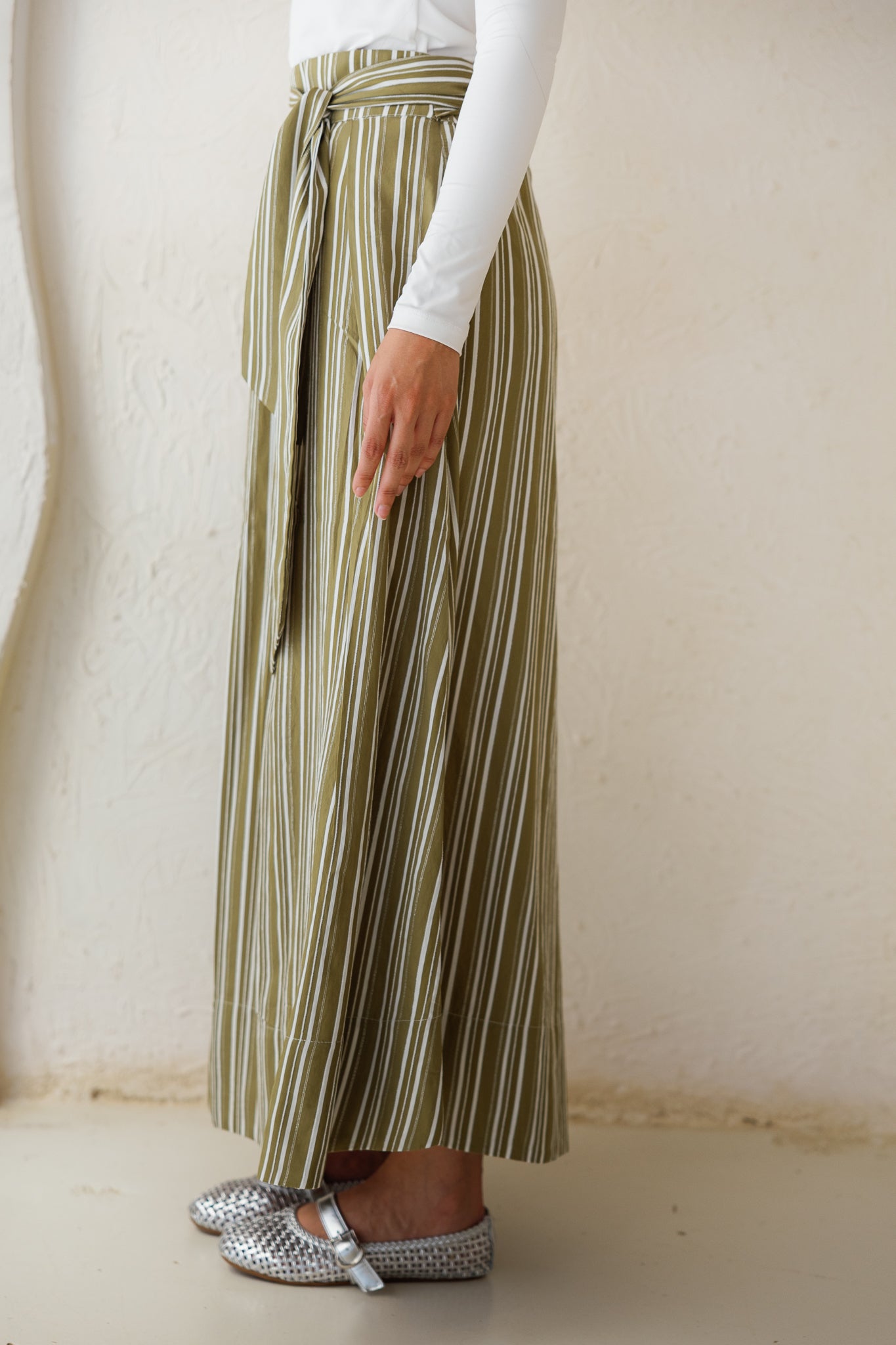 Your Favorite Striped Skirt - Olive