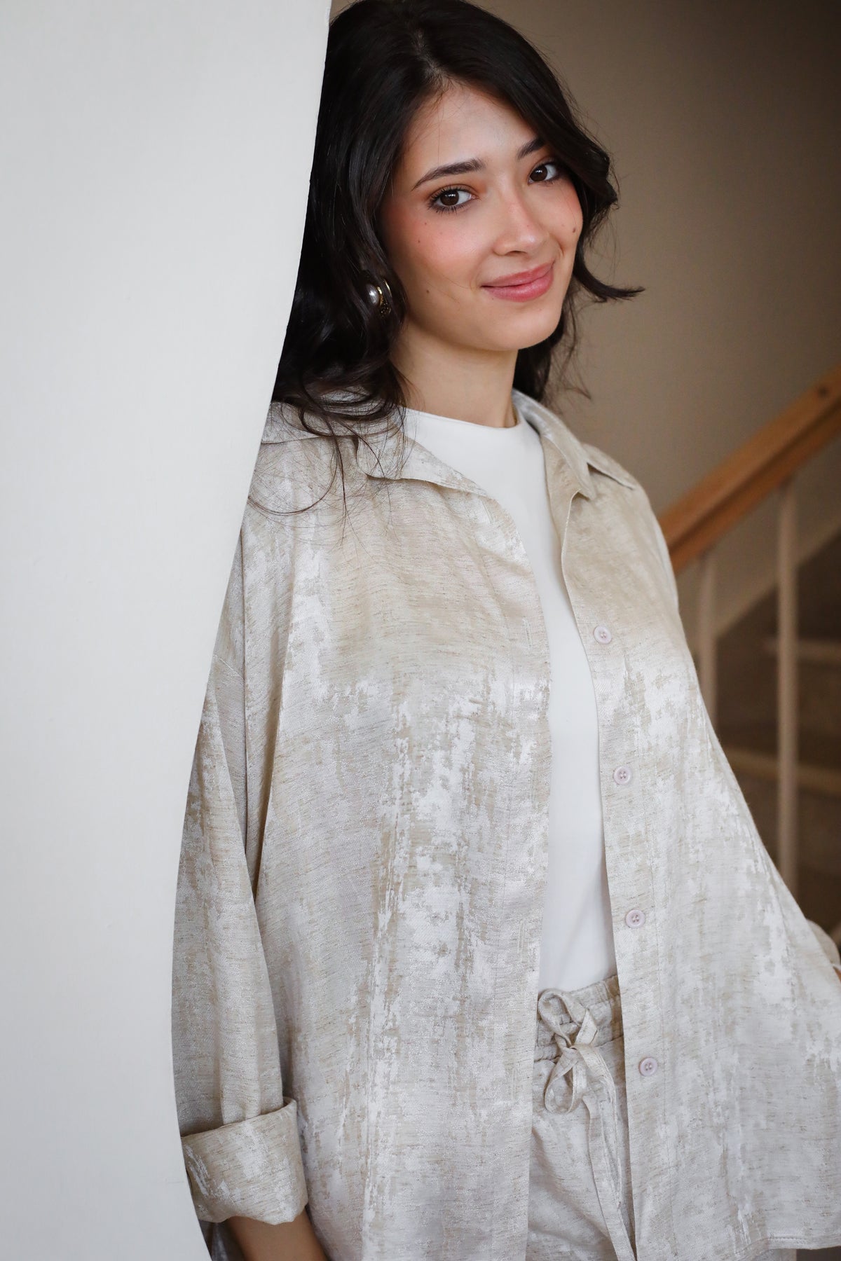 Spring Fever Linen Set - Beige