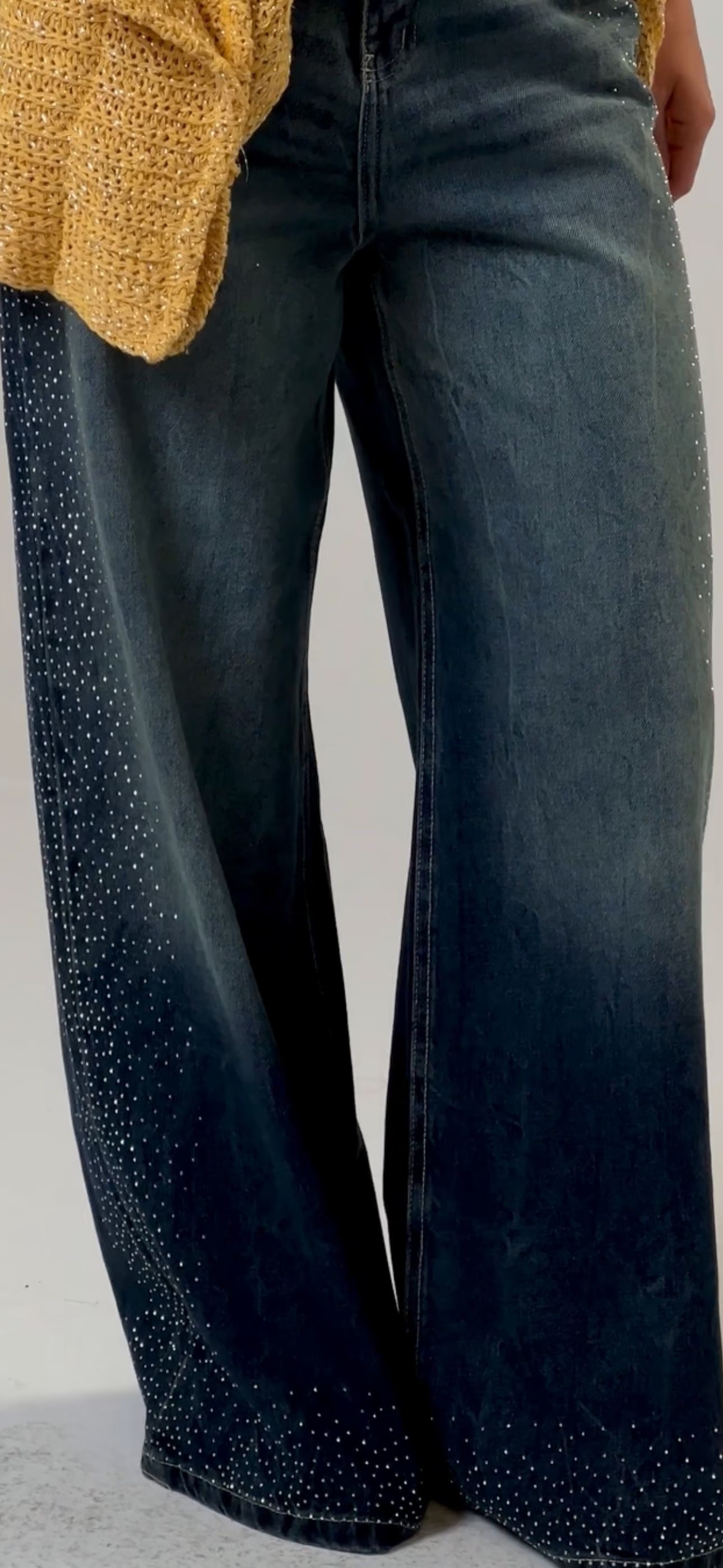Stargazer Denim Pants in Dark Blue