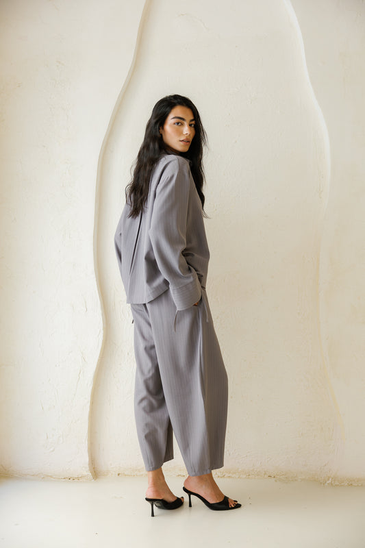 Perfect Tones Striped Set - Grey