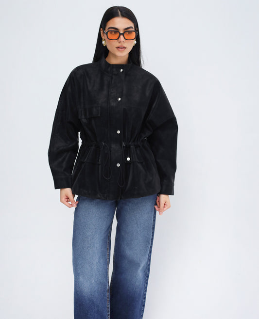 Rule Breaker Leather Jacket in Black