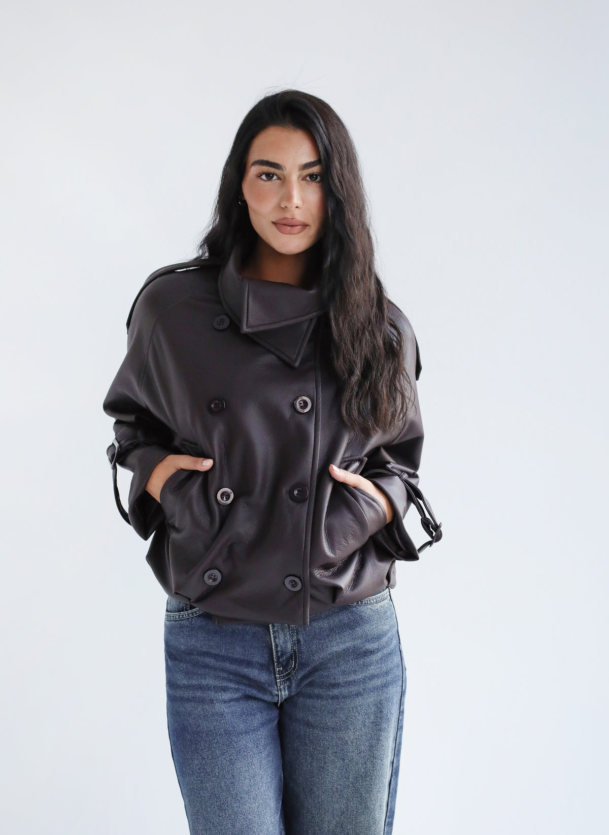 Instant Attraction Leather Jacket - Brown