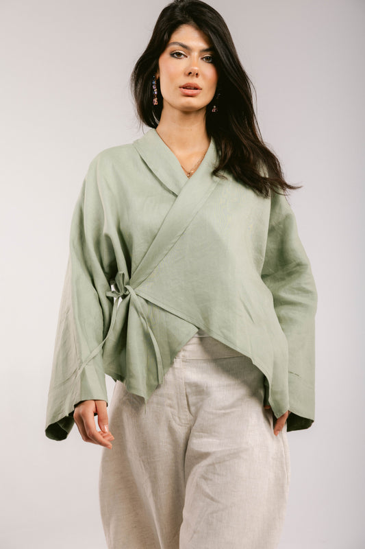 Such A Dreamy Linen Top - Mint