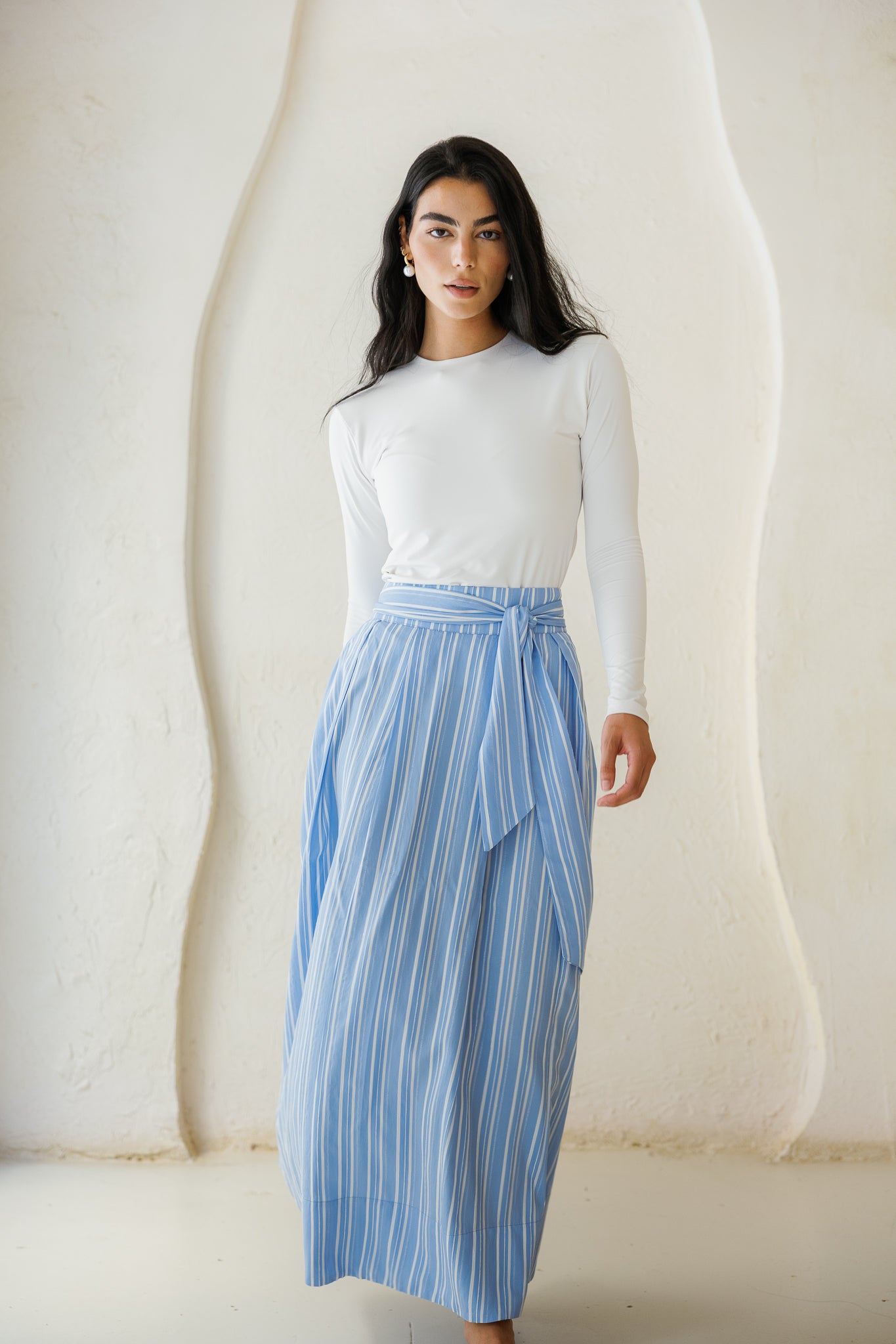 Your Favorite Striped Skirt - Blue