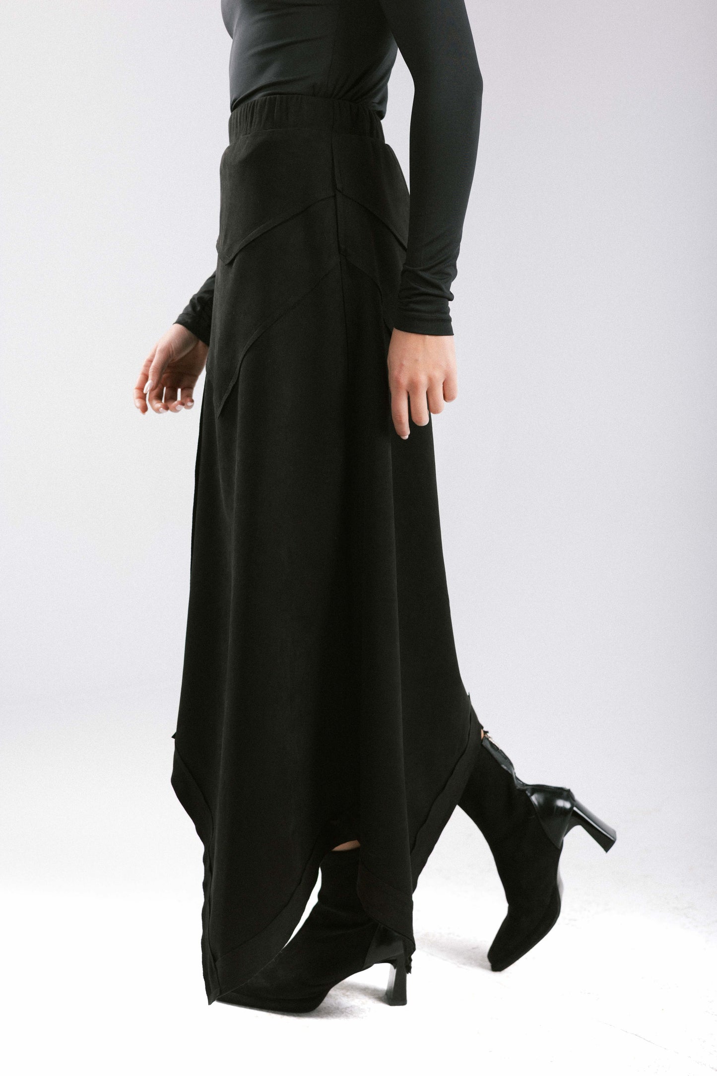 In Her Moment Suede Skirt - Black