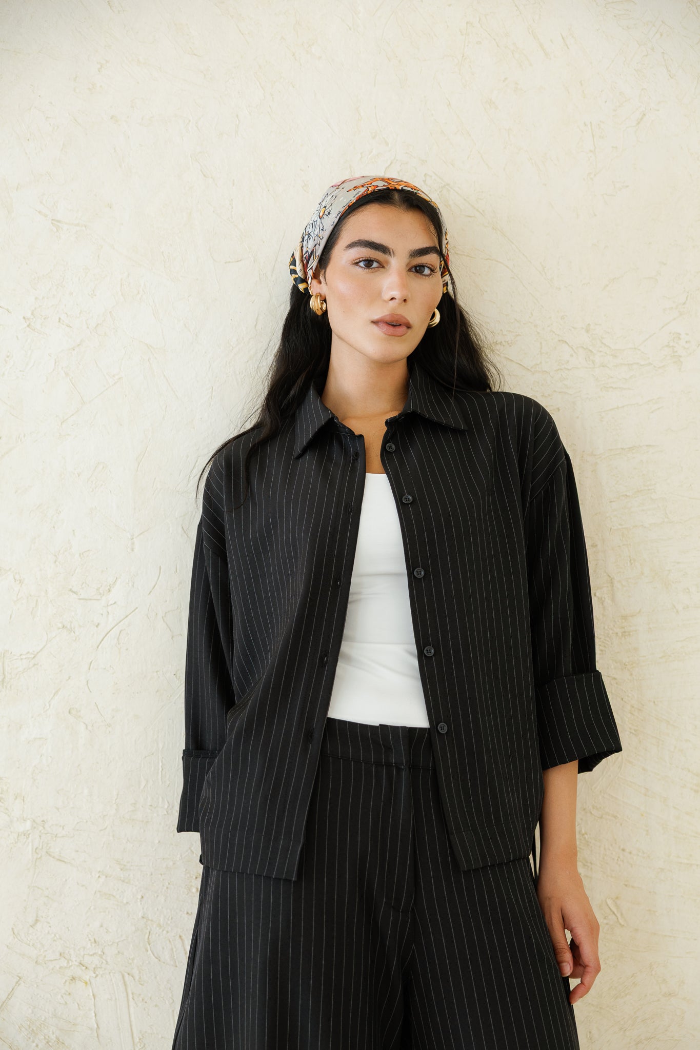 Perfect Tones Striped Set - Black