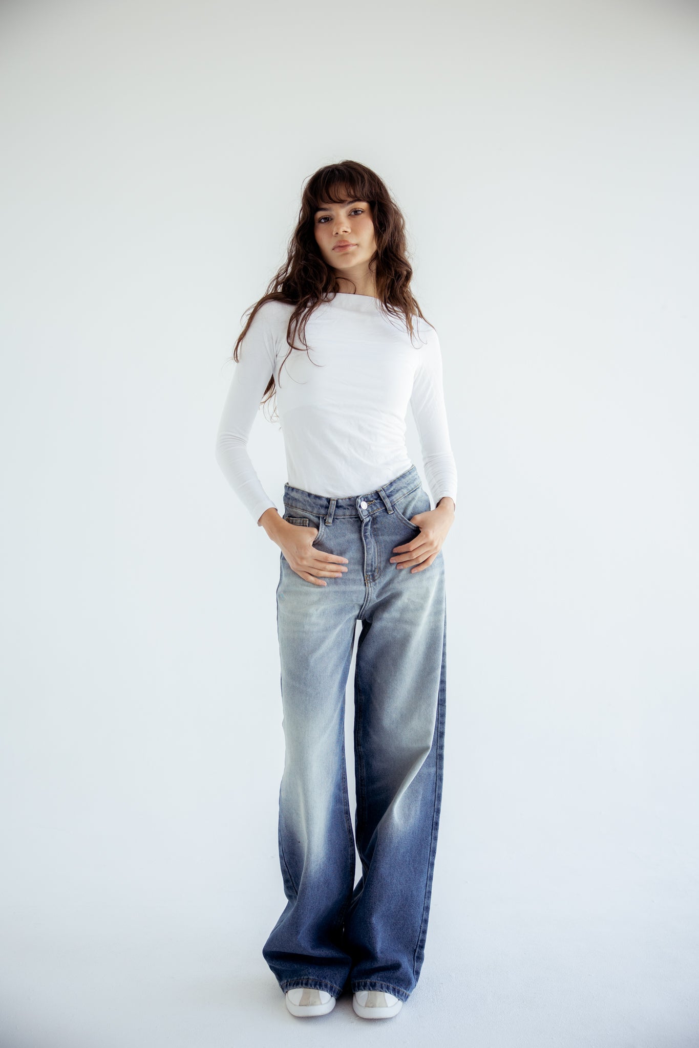 Standout Denim Pants in Washed Blue