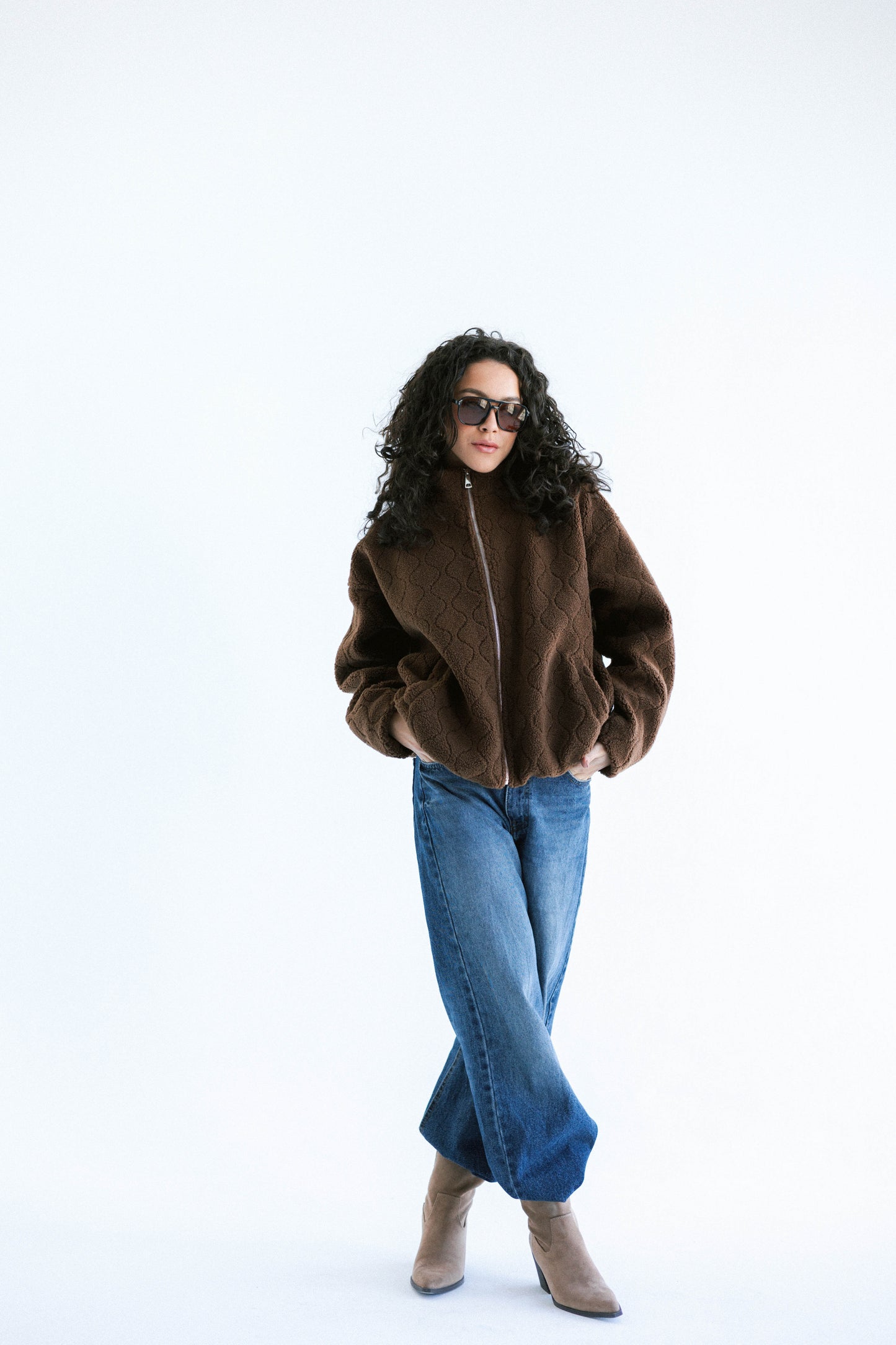 Snug Teddy Jacket - Brown