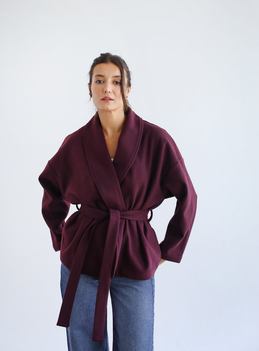 Autumn Joy Jacket - Burgundy