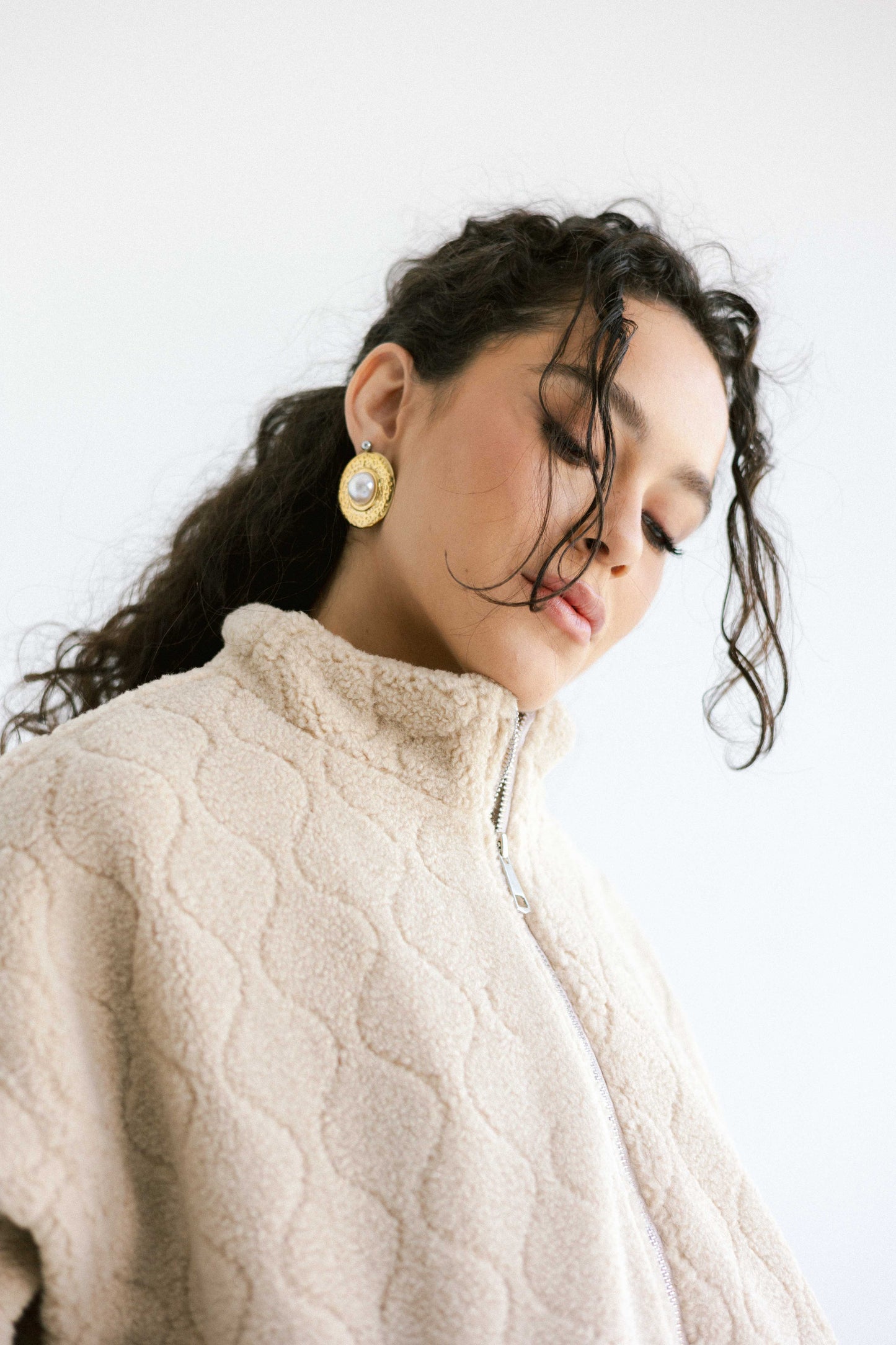 Snug Teddy Jacket - Beige