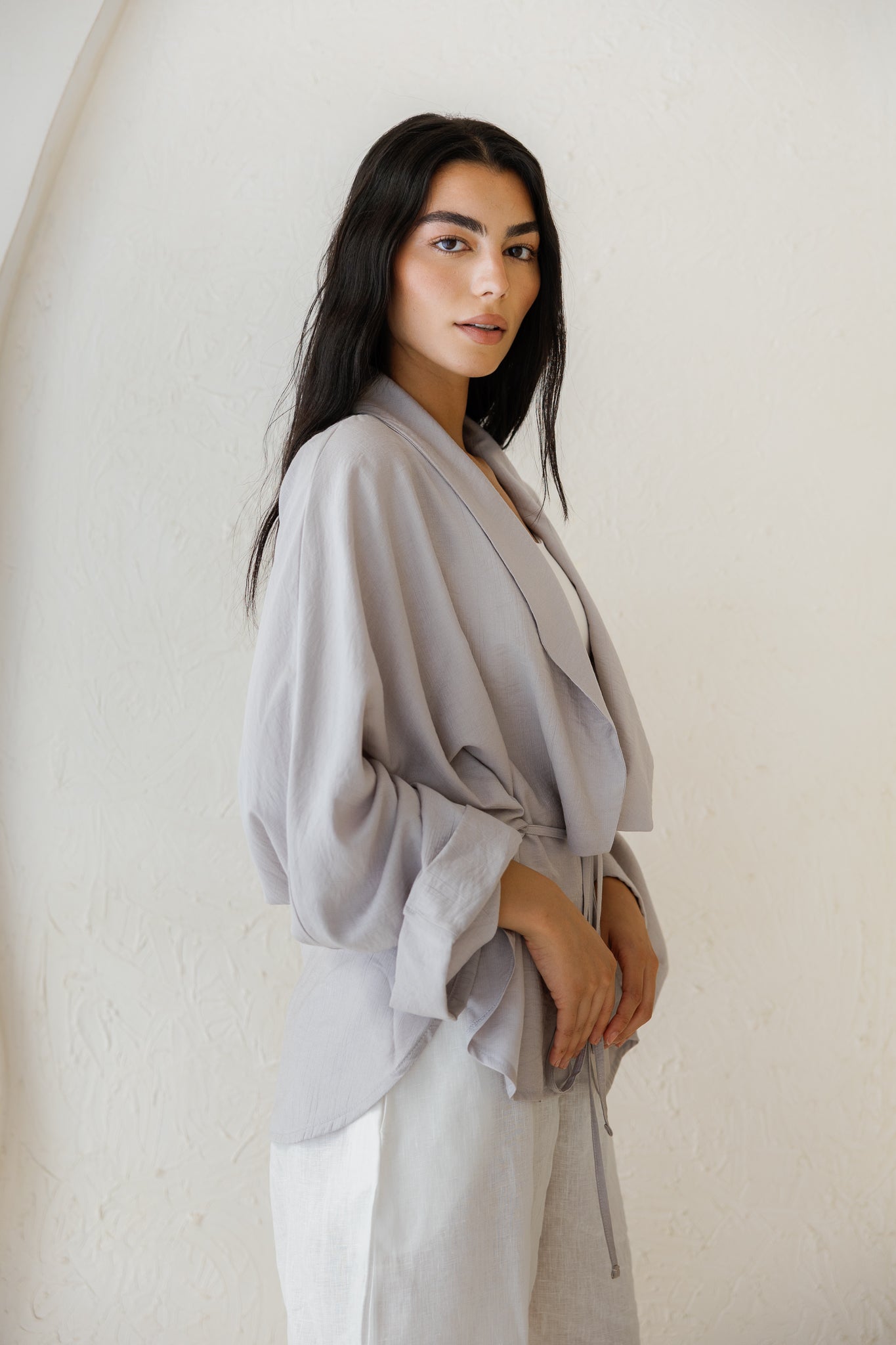 Daisy Field Cardigan - Grey
