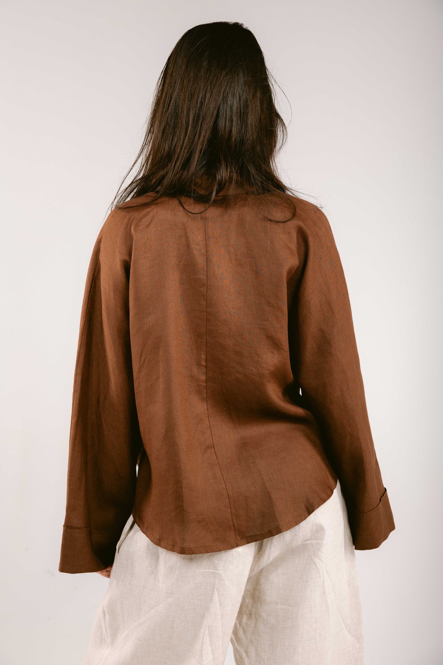 Such A Dreamy Linen Top - Brown