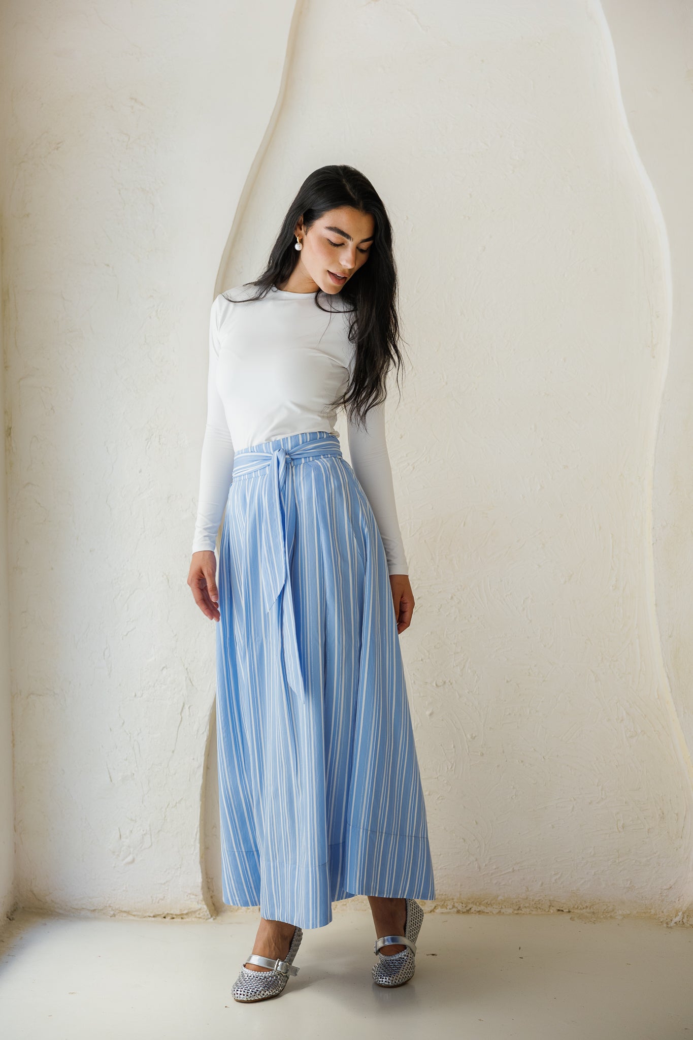 Your Favorite Striped Skirt - Blue