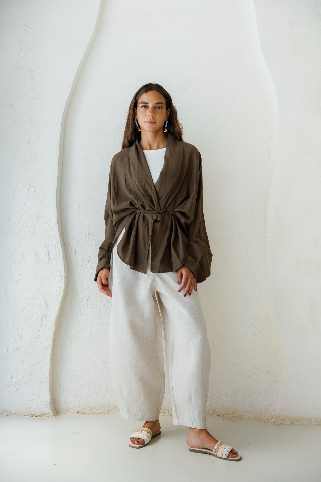Daisy Field Cardigan - Brown