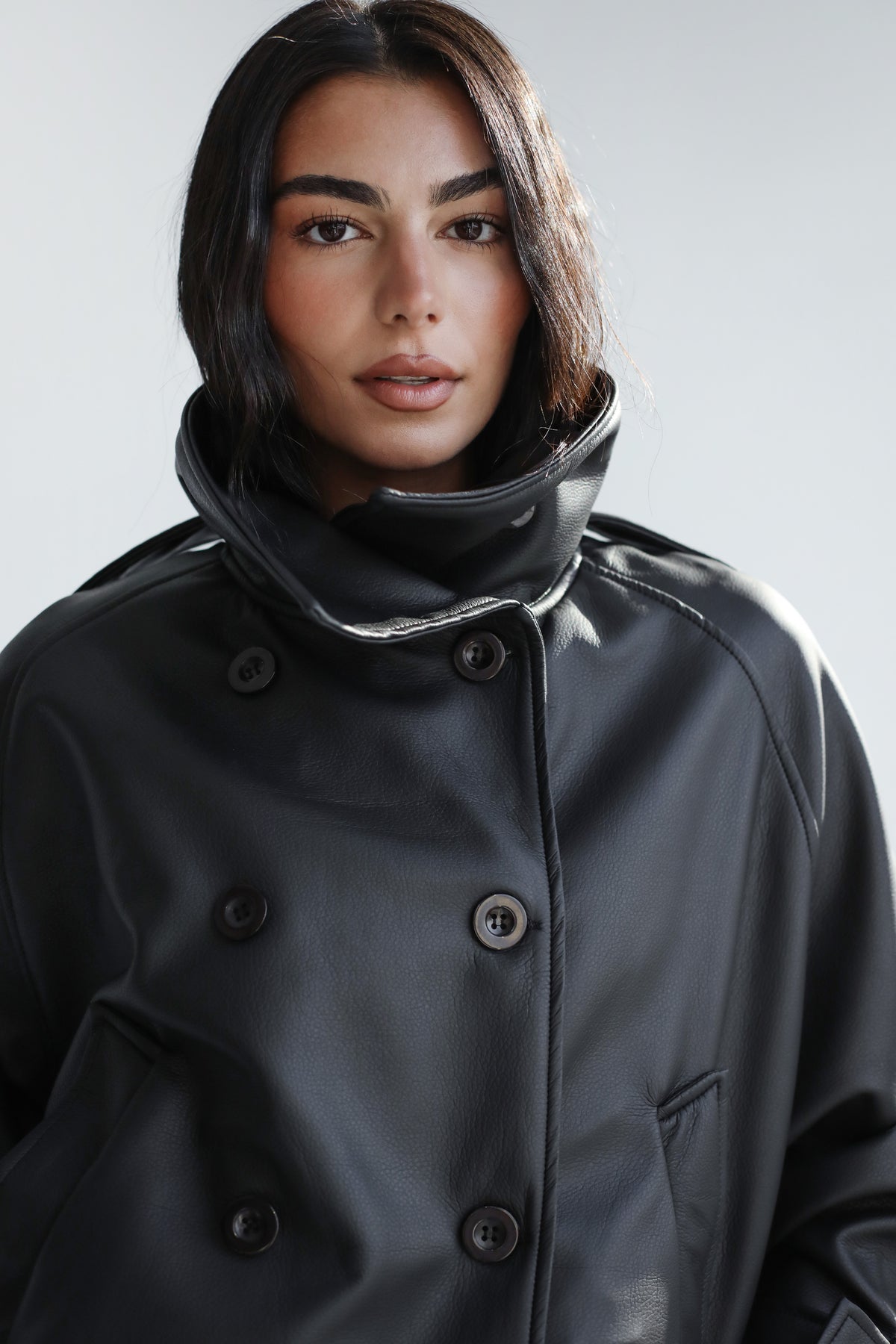 Instant Attraction Leather Jacket - Black