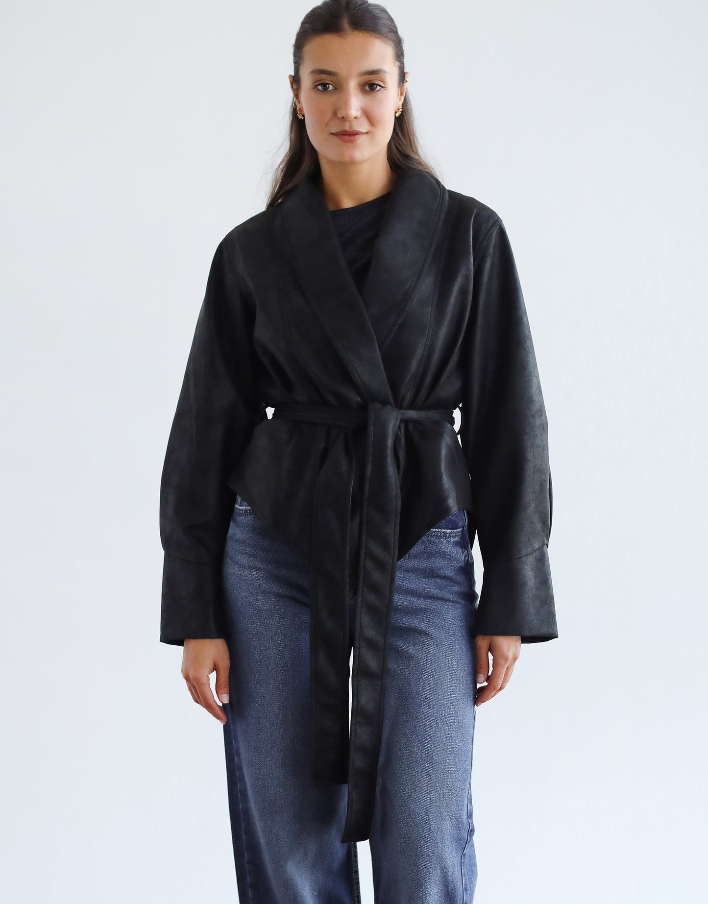 Risk Taker Leather Jacket - Black