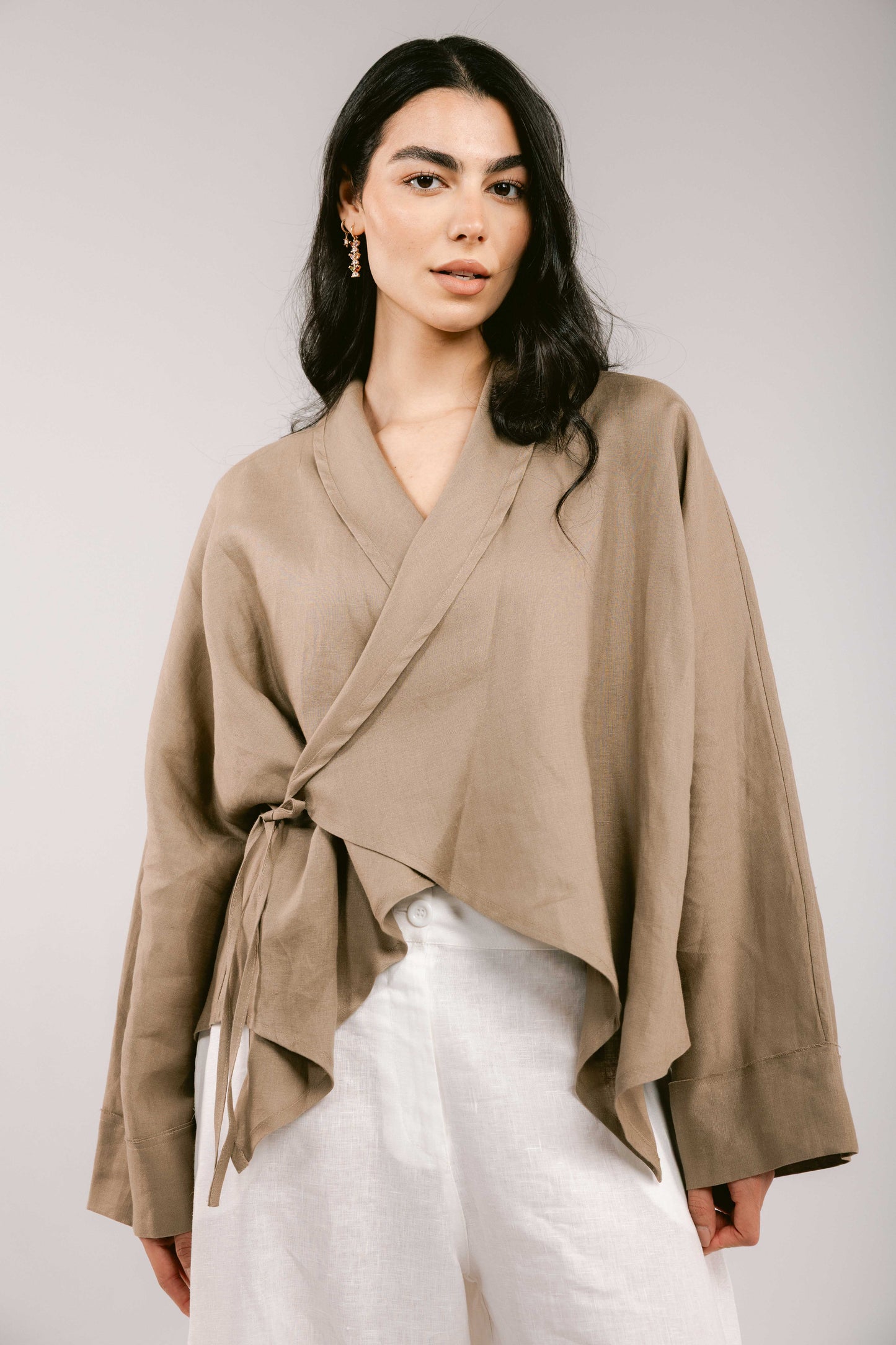 Such A Dreamy Linen Top - Taupe