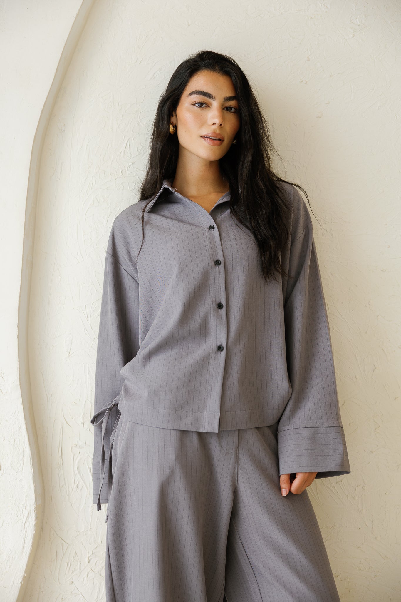 Perfect Tones Striped Set - Grey