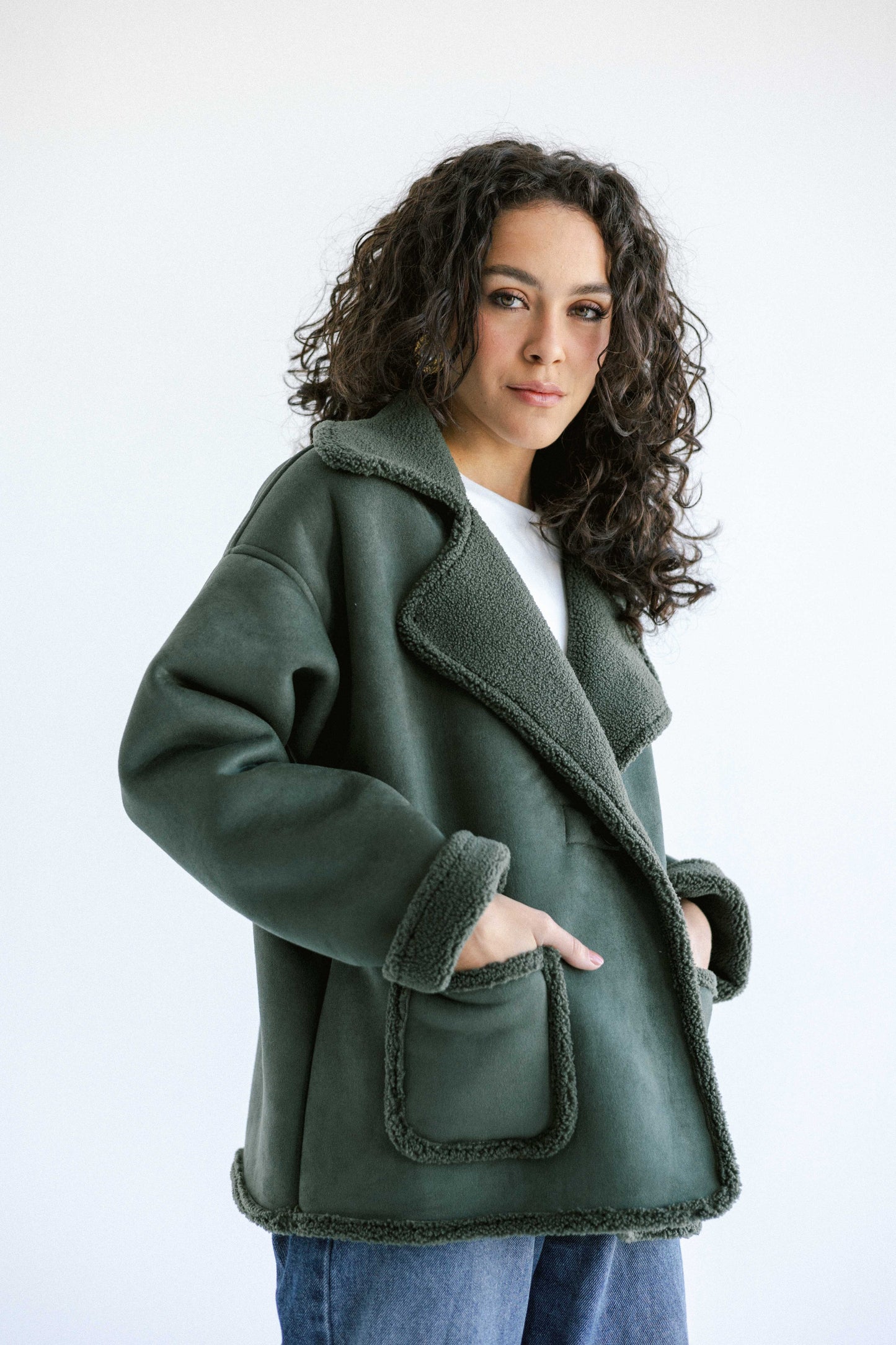 Warmth Shearling Jacket - Green