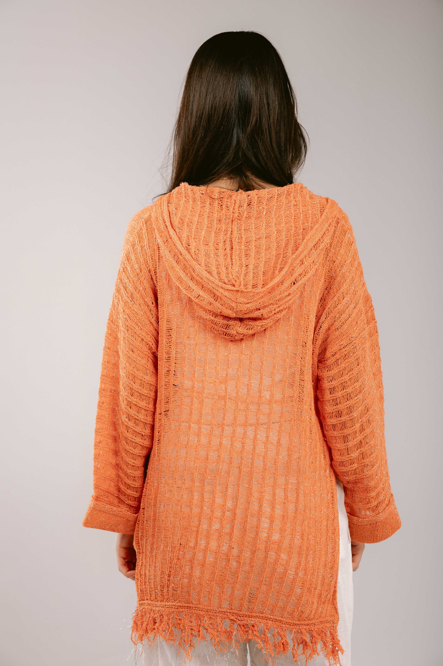 By The Beach Crochet Top - Orange