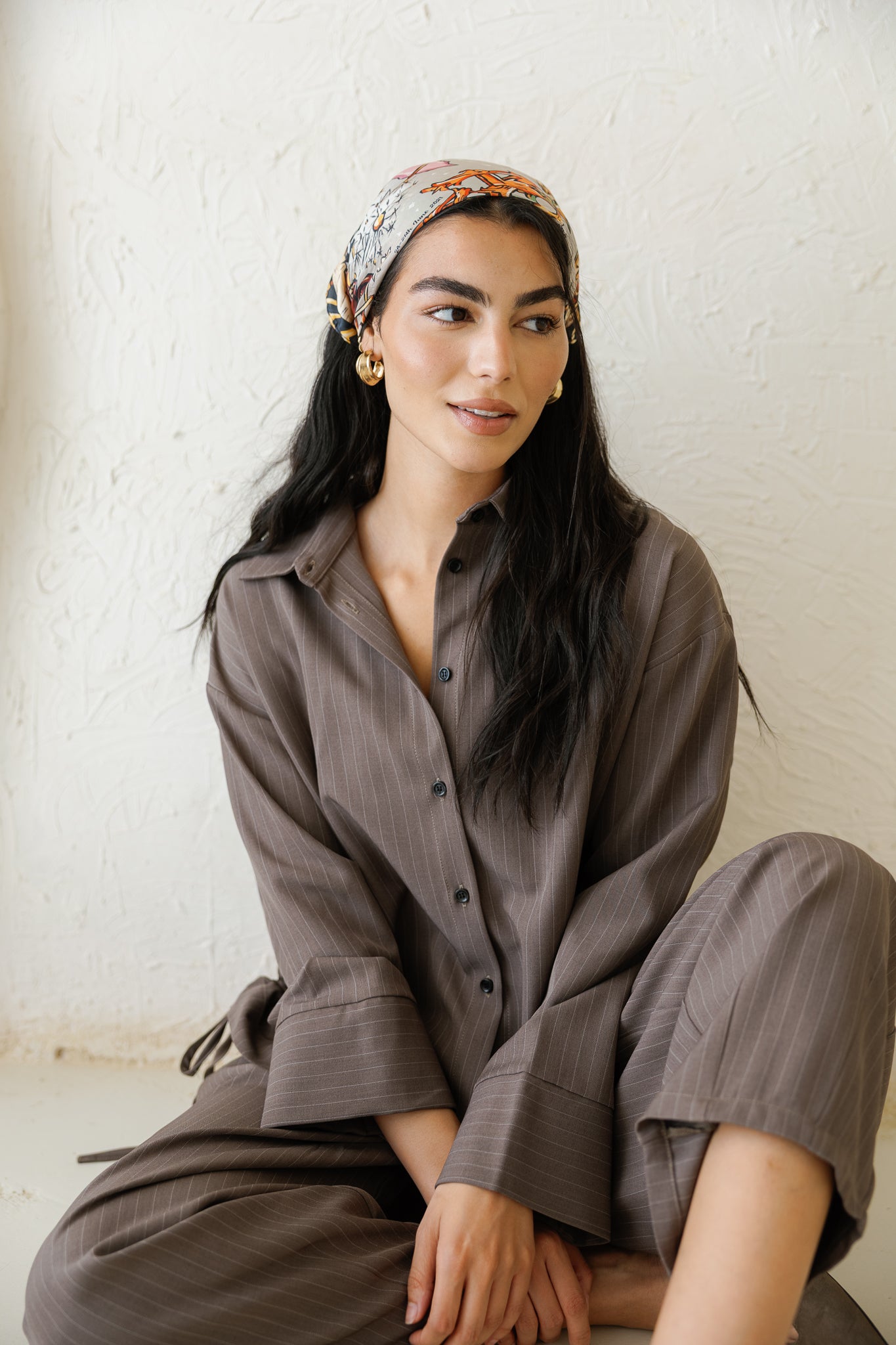Perfect Tones Striped Set - Brown