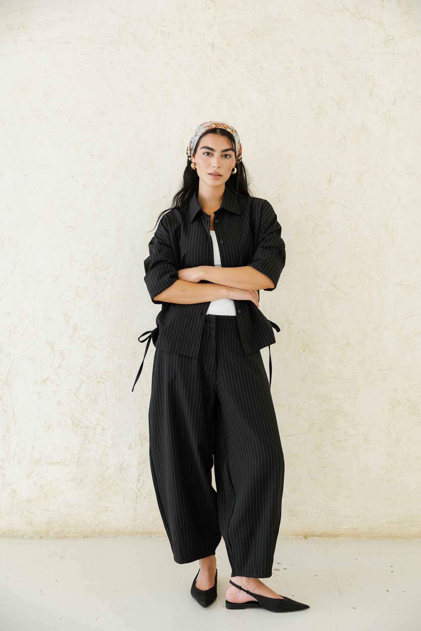 Perfect Tones Striped Set - Black