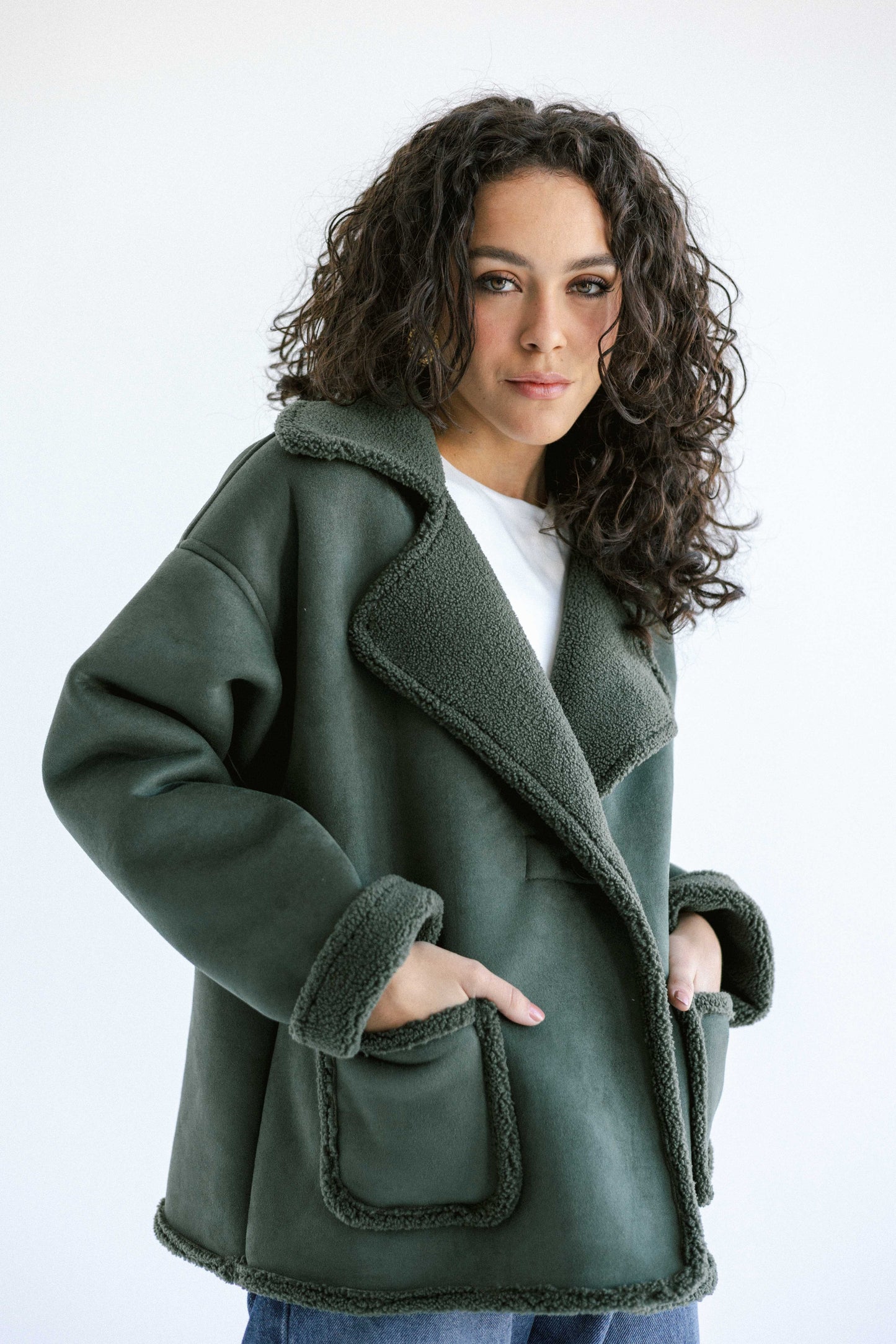 Warmth Shearling Jacket - Green