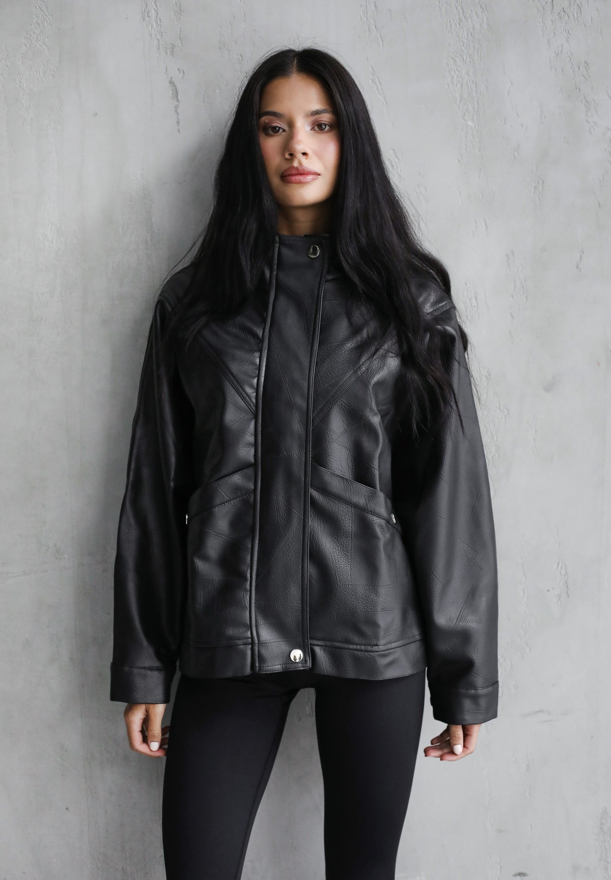 Game Changer Leather Jacket - Black
