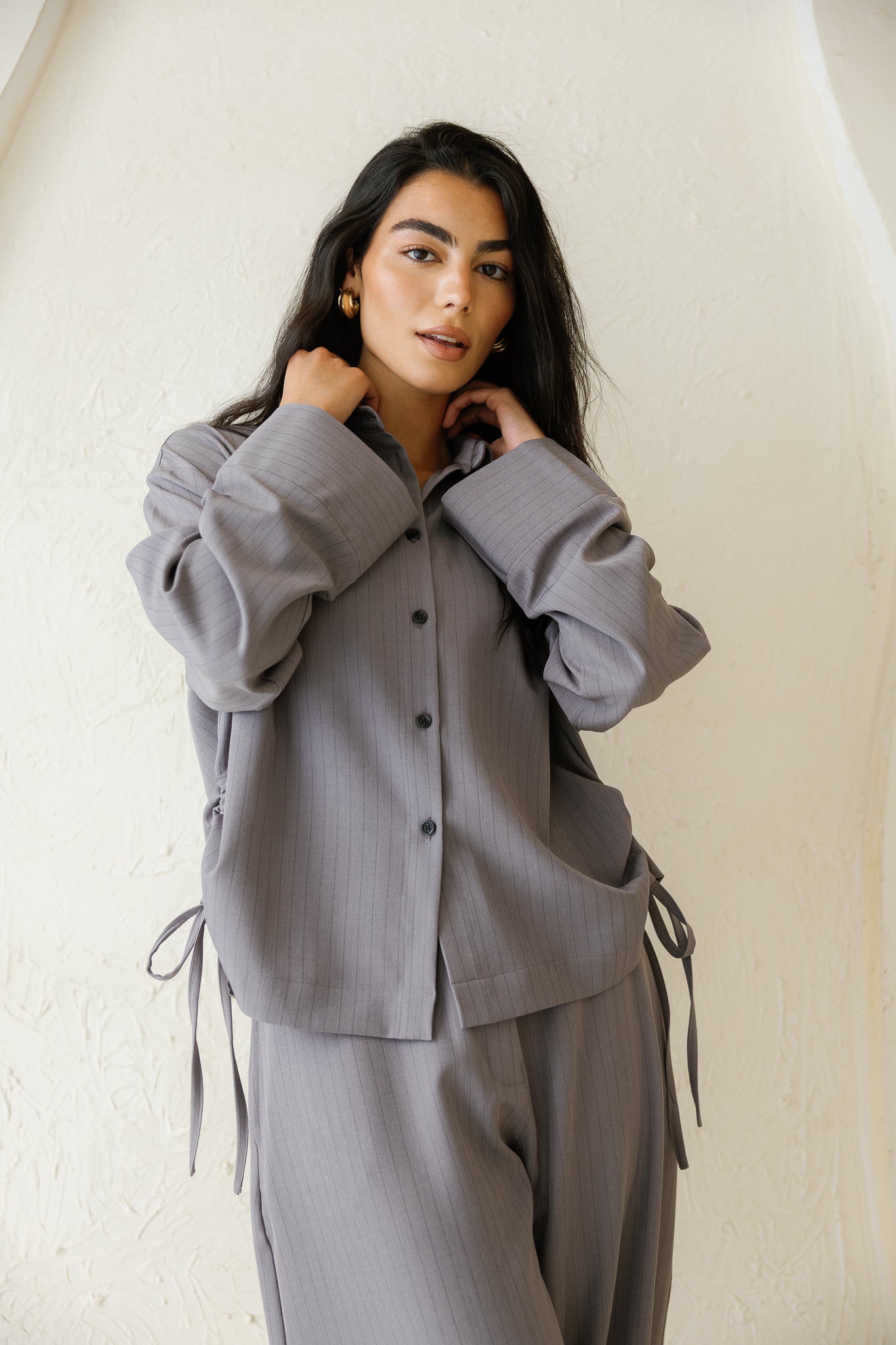 Perfect Tones Striped Set - Grey