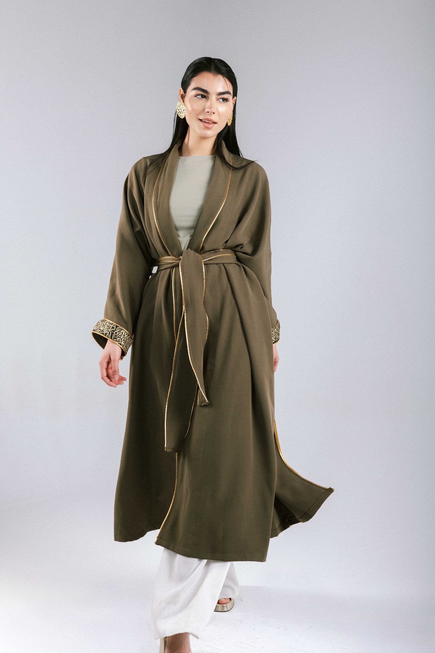 The Arabesque Kaftan in Olive