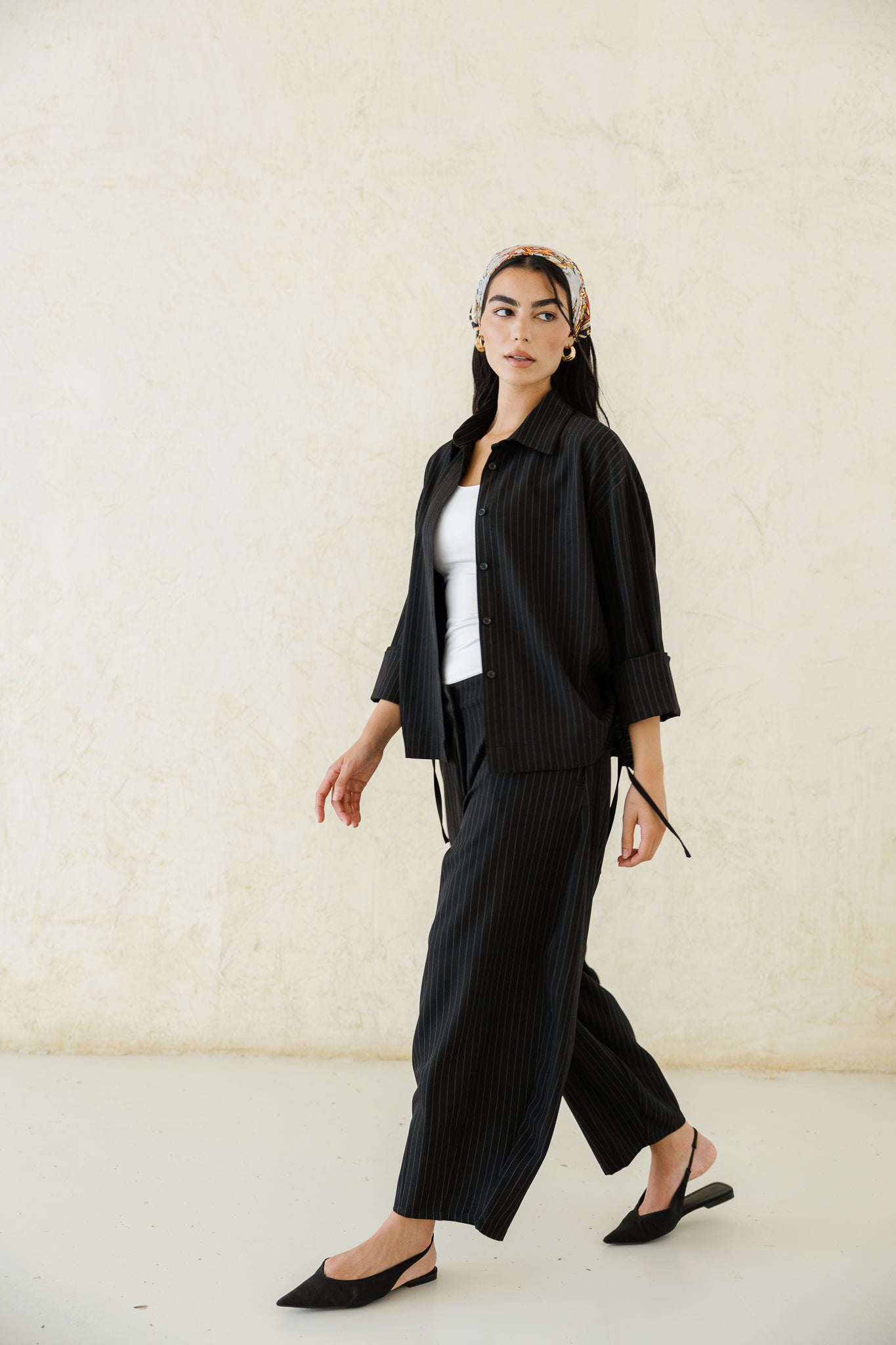 Perfect Tones Striped Set - Black