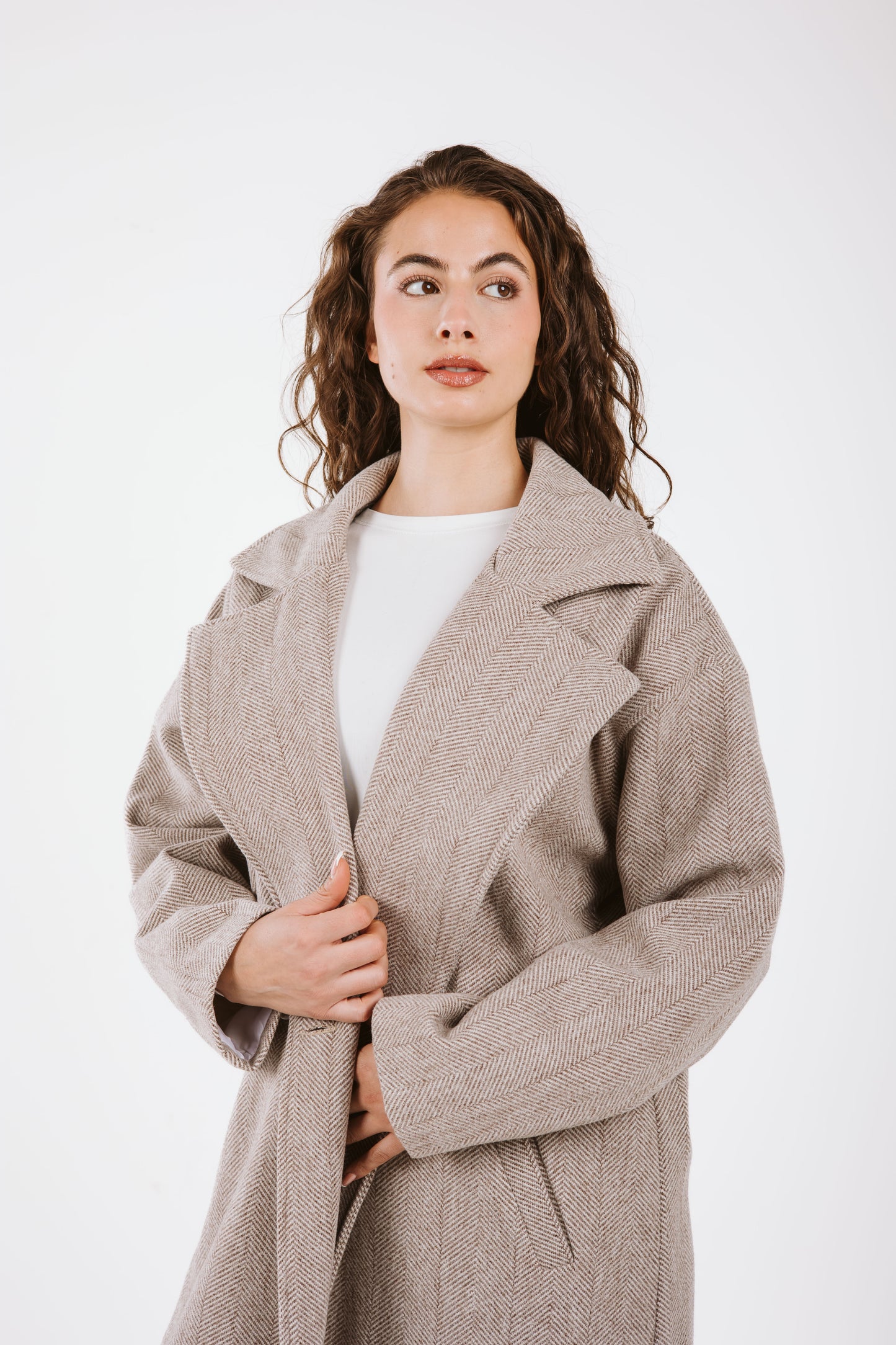 Long Time Coat - Brown Stripes