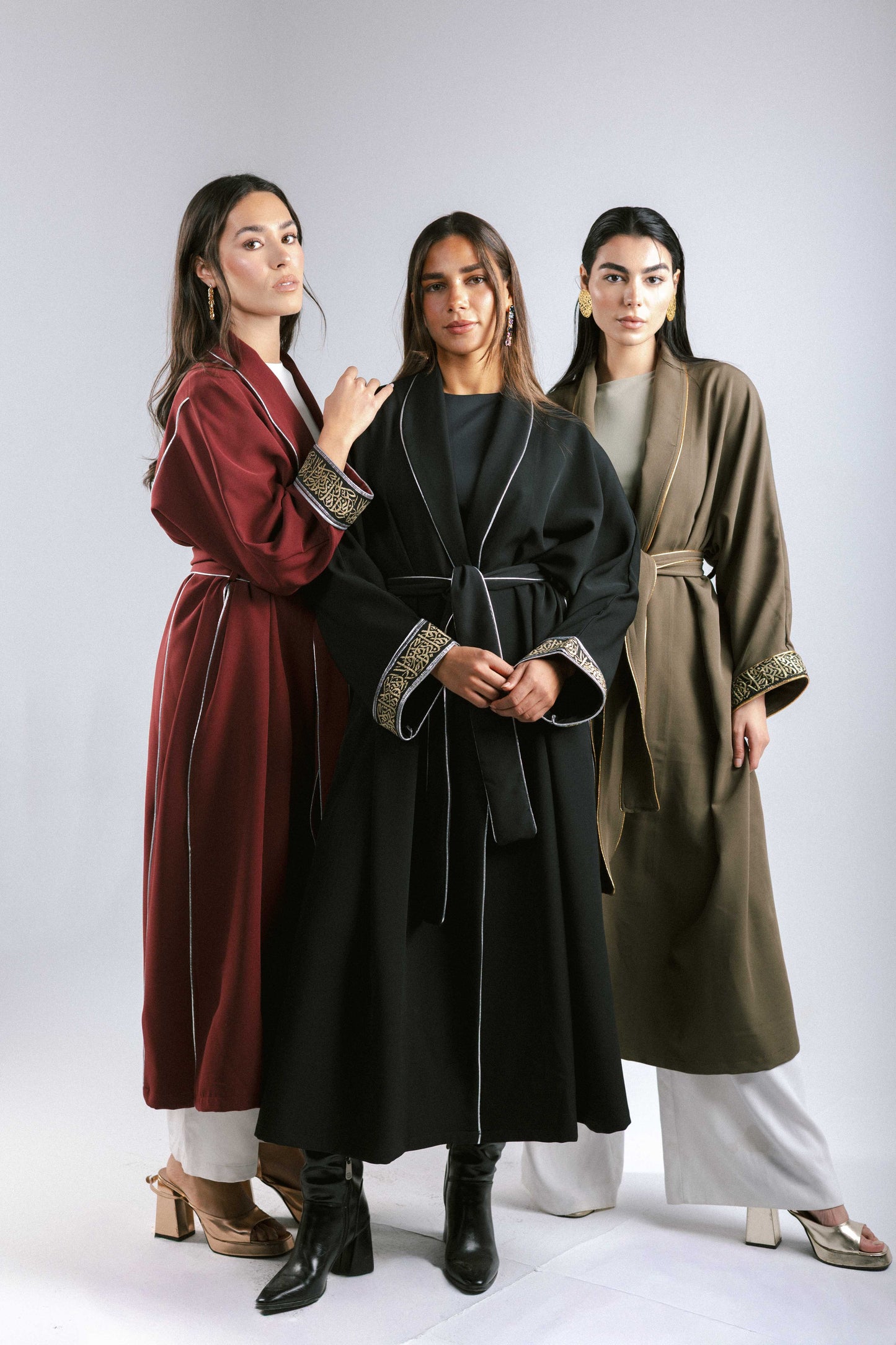 The Arabesque Kaftan in Burgundy