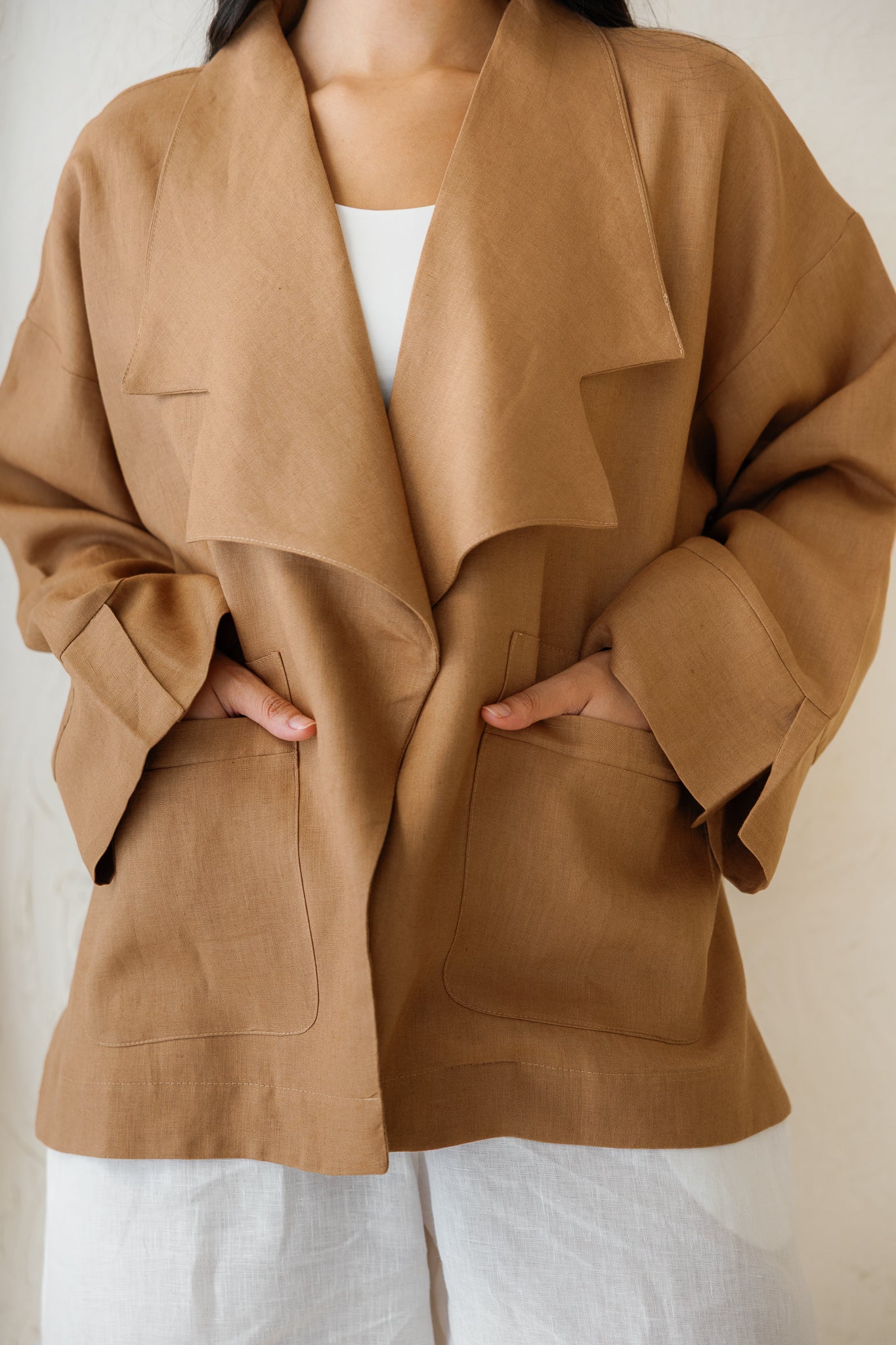 Full of Sunshine Linen Cardigan - Mocha