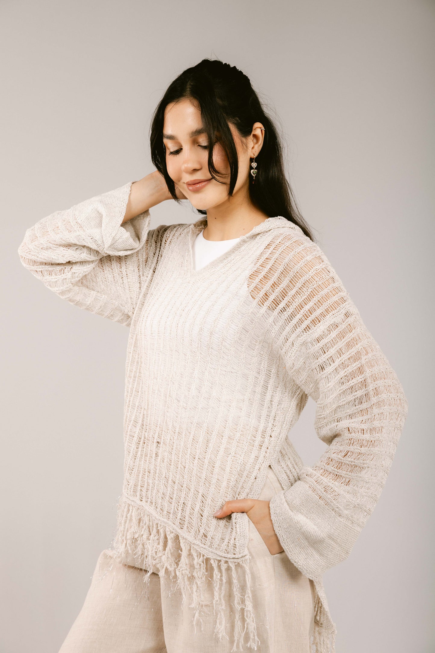 By The Beach Crochet Top - Off-White